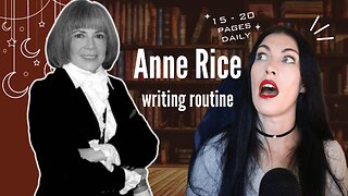 I Tried Writing Like Anne Rice....and was seriously humbled