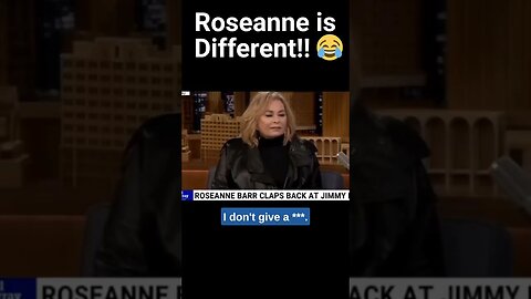 Roseanne Barr is DIFFERENT!! 🔥🔥😂