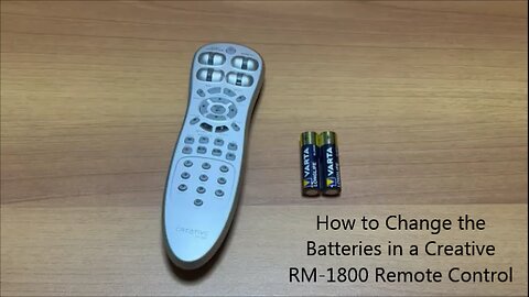 How to Change the Batteries in a Creative RM-1800 Remote Control
