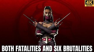 Mortal Kombat 1: Both Fatalities & All 6 Brutalities for Mileena (4K/60FPS)