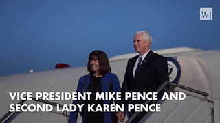 Mike Pence Visits Church Amid Harvey Devastation