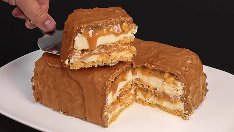 He'll disappear in a minute! Snickers dessert that I make every day! Fast and tasty