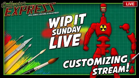 Customizing Action Figures - WIP IT Sunday Live - Episode #66 - Painting, Sculpting, and More!