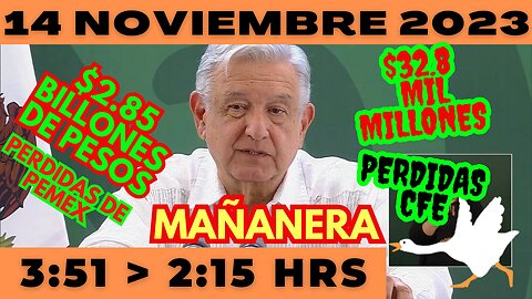 💩🐣👶 AMLITO | Mañanera *Martes 14 de Noviembre 2023* | El gansito veloz 3:51 a 2:15.