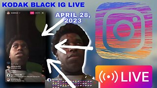 KODAK BLACK IG LIVE: Yak Vibing To Christian Songs In His Whip (28/04/23)