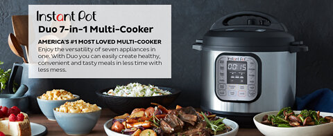 Instant Pot Duo 7-in-1 Electric Pressure Cooker, Slow Cooker, Rice Cooker, Steame