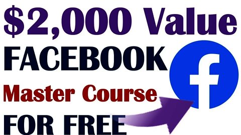 $2,000 Value Facebook Marketing Masterclass For Free, Facebook free marketing 🆗