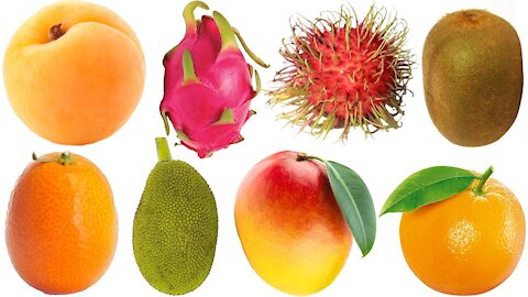 FRUITS FOR KIDS * PICTURE DICTIONARY FOR BABY * COMMON FRUITS NAME IN ENGLISH