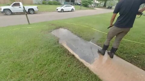 She thought I was CRAZY til she REALIZED there's a SIDEWALK there