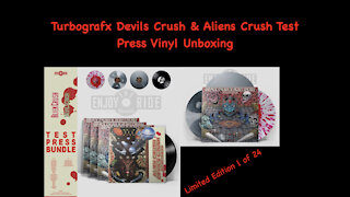 TurboGrafx Devil's Crush & Alien's Crush LE Vinyl Test Press Unboxing