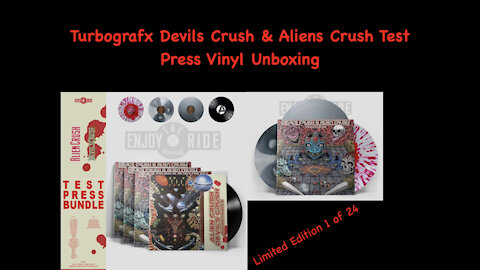TurboGrafx Devil's Crush & Alien's Crush LE Vinyl Test Press Unboxing