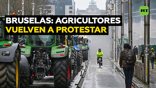 Agricultores vuelven a protestar en Bruselas mientras se reúnen los ministros del sector