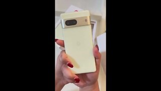 Google Pixel 7 Lemongrass Unboxing