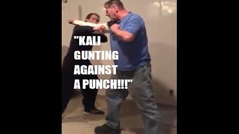 "GUNTING" AGAINST A PUNCH BY JKD SIFU MIKE GOLDBERG