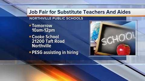 Northville School District is hiring Substitute Teachers and Substitute Aides
