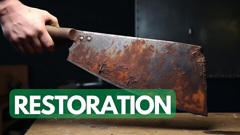 1880s Antique Rusty Cleaver Restoration - Restoration Videos