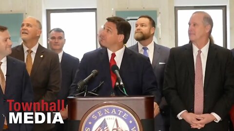 Leftist Agitators CRASH Ron DeSantis' Press Conference, And He Handles It Like A PRO!