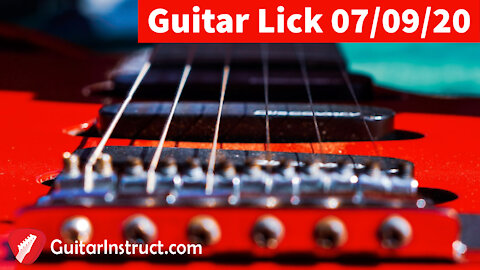 Guitar Lick 07/09/20 Arpeggio Lick and Lesson (Epi 18)