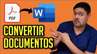 Cómo pasar documentos PDF a WORD GRATIS fácil y RAPIDO sin PROGRAMAS