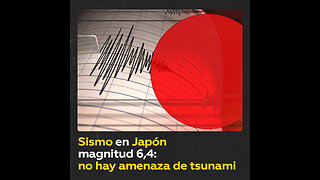 Terremoto de magnitud 6,4 sin amenaza de tsunami en Japón