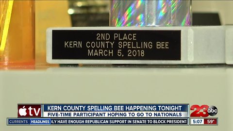 After placing second place in spelling bee four times, this student is back