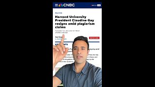 President of Harvard Resigns for Plagiarism, NOT Antisemitism