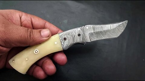 Folding Knife Pocket Knife EDC knives Hand Forged Damascus Steel camp Mutipurpose Hunting Knife