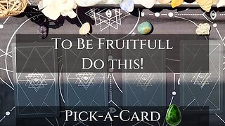 Pick-a-Card | "To be FruitFULL; Do This!" | NEW MOON 🌱 in Taurus Energy| Stellium in Taurus |Tarot