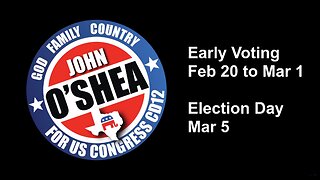 John O'Shea For Congress CD12