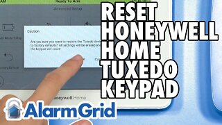 Resetting the Honeywell Home Tuxedo Keypad