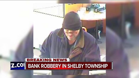 Police respond to bank robbery in Shelby Township
