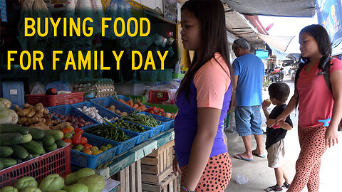 How Much Did We Spend On Vegetables And Pork For Family Day?