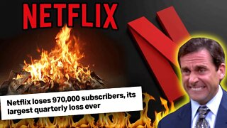 Netflix LOST 970,000 Subscribers! | LARGEST quarterly loss EVER!