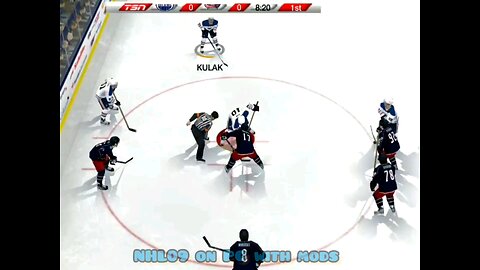 Edmonton Oilers vs Columbus Bluejackets NHL09 on PC with mods