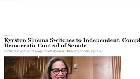 Kyrsten Sinema scares DC, as she goes independent