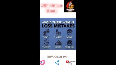 🔥Avoid these weight loss mistakes🔥#shorts🔥#viralshorts🔥#fitnessshorts🔥#wildfitnessgroup🔥