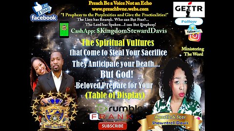 🔥🔥🔥 Spiritual Vultures🔥🔥🔥 that Come to Steal Your Sacrifice- They Anticipate your Death...