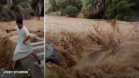 MAN CHEATS DEATH IN DEADLY FLASH FLOOD | NATURAL DISASTERS