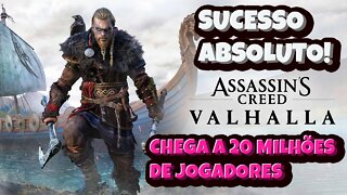 Sucesso! Assassin's Creed Valhalla registrou 20 Milhões de Jogadores