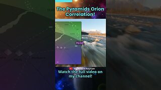 This CAN'T Be A Coincidence... (Pyramids Orion Correlation)