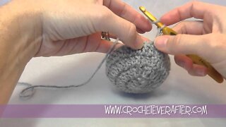 Double Crochet Tutorial #8: DC Decrease in the Round