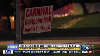 Multiple fights break out at carnival outside Eastpoint Mall in Dundalk; police on scene