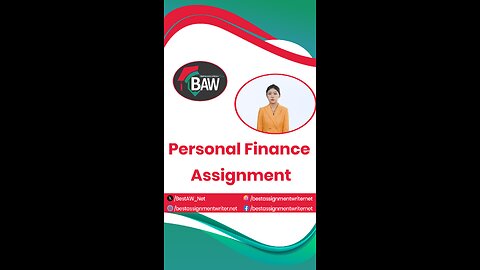 Personal Finance Assignment Help | bestassignmentwriter.net