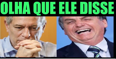 CIRO GOMES INSINUA QUE BOLSONARO É CORRUPTO E OLHA NO QUE DEU 🤣