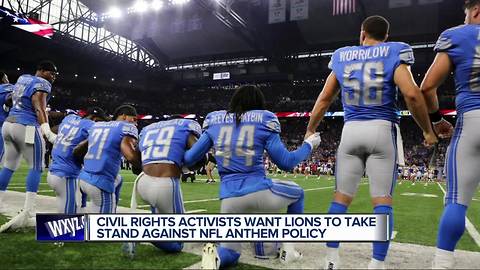 Local civil rights activists plan protests outside Ford Field over national anthem controversy