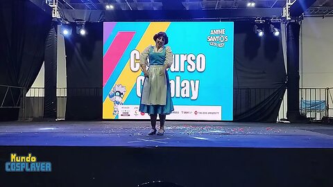 Apresentação Cosplay de Bela do filme A Bela e a Fera no Anime Santos Geek Fest 2023!