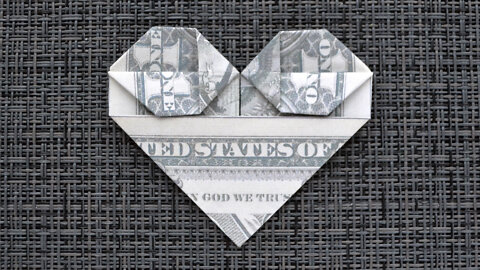 My MONEY HEART | Easy Gift for Valentine's Day | Dollar Origami | Tutorial DIY by NProkuda