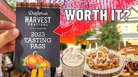 Is The Dollywood Tasting Pass Worth It? We Try EVERY Dollywood Harvest Festival Food!