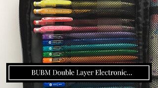 BUBM Double Layer Electronic Accessories Organizer, Travel Gadget Bag for Cables, USB Flash Dri...