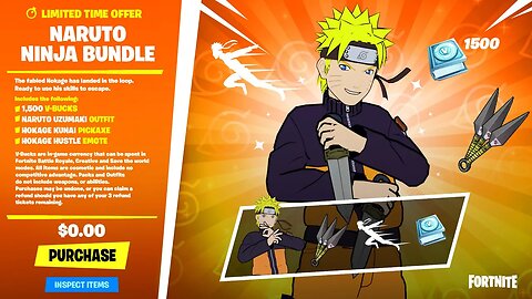 NARUTO BUNDLE in FORTNITE! (Finally)..